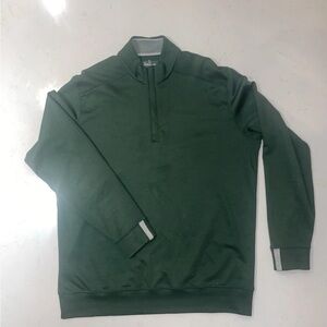 Bobby Jones XL Pullover 1/4 Zip Long Sleeve Golf Shirt Green Cotton Prep
Sweater